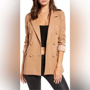 BlankNYC Murky Waters Leather Blazer